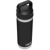 imageYETI Rambler 18 oz Bottle Leakproof Vacuum Insulated Stainless Steel with Chug Cap RidgelineBlack