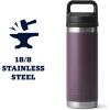 imageYETI Rambler 18 oz Bottle Leakproof Vacuum Insulated Stainless Steel with Chug Cap RidgelineNordic Purple
