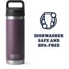 imageYETI Rambler 18 oz Bottle Leakproof Vacuum Insulated Stainless Steel with Chug Cap RidgelineNordic Purple