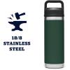imageYETI Rambler 18 oz Bottle Leakproof Vacuum Insulated Stainless Steel with Chug Cap RidgelineNorthwoods Green