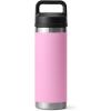 imageYETI Rambler 18 oz Bottle Leakproof Vacuum Insulated Stainless Steel with Chug Cap RidgelinePower Pink