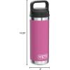 imageYETI Rambler 18 oz Bottle Leakproof Vacuum Insulated Stainless Steel with Chug Cap RidgelinePrickly Pear