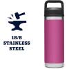 imageYETI Rambler 18 oz Bottle Leakproof Vacuum Insulated Stainless Steel with Chug Cap RidgelinePrickly Pear