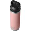 imageYETI Rambler 18 oz Bottle Leakproof Vacuum Insulated Stainless Steel with Chug Cap RidgelineSandstone Pink