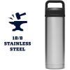 imageYETI Rambler 18 oz Bottle Leakproof Vacuum Insulated Stainless Steel with Chug Cap RidgelineStainless