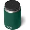 imageYETI Rambler 24 oz Food Jar Vacuum Insulated Stainless Steel With Airtight Lid NavyBlack Forest Green