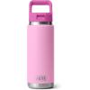 imageYETI Rambler 26 oz Bottle Vacuum Insulated Stainless Steel with Color Matching Straw CapPower PinkWildflower