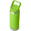 imageYETI Rambler 26 oz Bottle Vacuum Insulated Stainless Steel with Color Matching Straw CapVenom