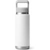 imageYETI Rambler 26 oz Bottle Vacuum Insulated Stainless Steel with Color Matching Straw CapWhite