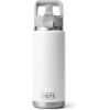 imageYETI Rambler 26 oz Bottle Vacuum Insulated Stainless Steel with Color Matching Straw CapWhite