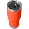 imageYETI Rambler 30 oz Tumbler Stainless Steel Vacuum Insulated with MagSlider Lid RidgelinePapaya