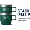 imageYETI Rambler 6 oz Stackable Mug Stainless Steel Vacuum Insulated EspressoCoffee Mug 2 PackBlack Forest Green