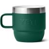imageYETI Rambler 6 oz Stackable Mug Stainless Steel Vacuum Insulated EspressoCoffee Mug 2 PackBlack Forest Green
