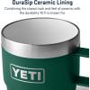 imageYETI Rambler 6 oz Stackable Mug Stainless Steel Vacuum Insulated EspressoCoffee Mug 2 PackBlack Forest Green