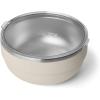 imageYETI Rambler Bowls Vacuum Insulated Stackable and Nestable Stainless Steel Bowl with Lid 1 Quart RidgelineCape Taupe