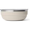 imageYETI Rambler Low Bowls Vacuum Insulated Stackable and Nestable Stainless Steel Bowl with Lid 07 Quart RidgelineCape Taupe