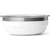 imageYETI Rambler Low Bowls Vacuum Insulated Stackable and Nestable Stainless Steel Bowl with Lid 07 Quart RidgelineWhite