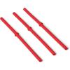 imageYETI Silicone Adjustable Straw Pack  Dishwasher Safe  Easy Sipping  UltraDurable MultiColorRescue Red