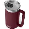 imageYETI Rambler 64 oz Pitcher Vacuum Insulated Stainless Steel with MagSlider Lid RidgelineWild Vine Red