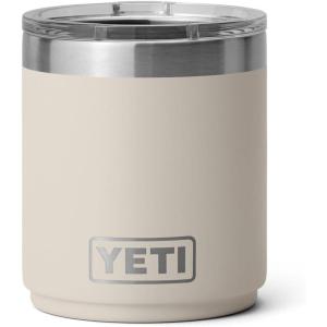 imageYETI Rambler 10 oz Ceramic Lined Lowball 20 Vacuum Insulated with MagSlider Lid NavyCape Taupe