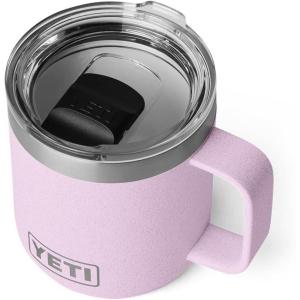imageYETI Rambler 10 oz Ceramic Lined Stackable Mug Vacuum Insulated Stainless Steel with MagSlider Lid RidgelineCherry Blossom