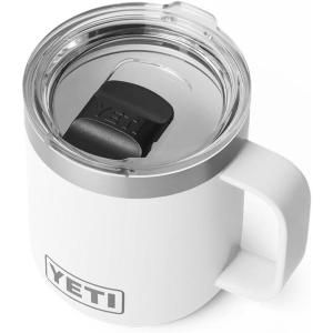 imageYETI Rambler 10 oz Ceramic Lined Stackable Mug Vacuum Insulated Stainless Steel with MagSlider Lid RidgelineWhite