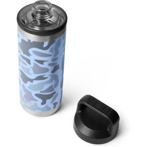 imageYETI Rambler 18 oz Bottle Leakproof Vacuum Insulated Stainless Steel with Chug Cap RidgelineBlue Camo