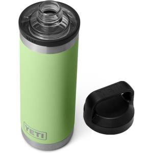 imageYETI Rambler 18 oz Bottle Leakproof Vacuum Insulated Stainless Steel with Chug Cap RidgelineKey Lime