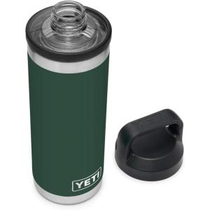 imageYETI Rambler 18 oz Bottle Leakproof Vacuum Insulated Stainless Steel with Chug Cap RidgelineNorthwoods Green
