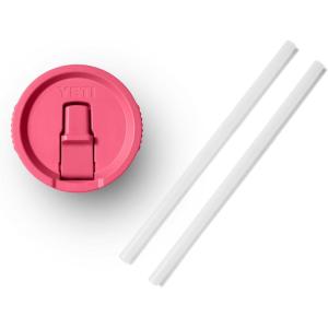 imageYETI Rambler 20 oz Travel Mug Straw Lid Cape TaupeTropical Pink