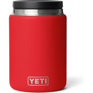 imageYETI Rambler 24 oz Food Jar Vacuum Insulated Stainless Steel With Airtight Lid NavyRescue Red