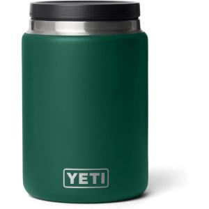 imageYETI Rambler 24 oz Food Jar Vacuum Insulated Stainless Steel With Airtight Lid Tropical PinkBlack Forest Green