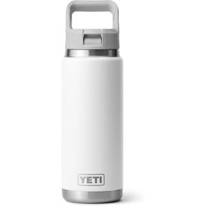 imageYETI Rambler 26 oz Bottle Vacuum Insulated Stainless Steel with Color Matching Straw CapWhite