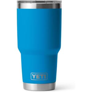 imageYETI Rambler 30 oz Tumbler Stainless Steel Vacuum Insulated with MagSlider Lid RidgelineBig Wave Blue
