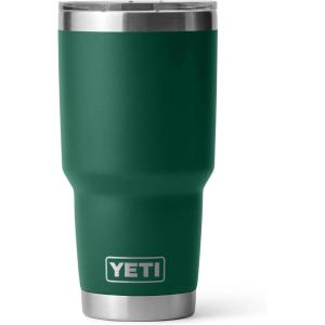 imageYETI Rambler 30 oz Tumbler Stainless Steel Vacuum Insulated with MagSlider Lid RidgelineBlack Forest Green