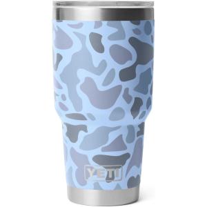 imageYETI Rambler 30 oz Tumbler Stainless Steel Vacuum Insulated with MagSlider Lid RidgelineBlue Camo