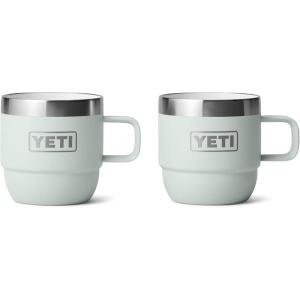 imageYETI Rambler 6 oz Stackable Mug Stainless Steel Vacuum Insulated EspressoCoffee Mug 2 PackRidgeline