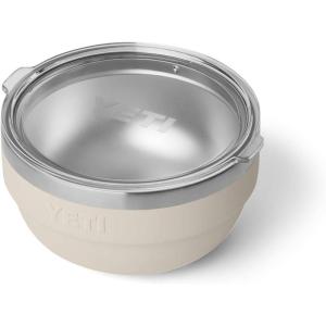imageYETI Rambler Bowls Vacuum Insulated Stackable and Nestable Stainless Steel Bowl with Lid 1 Quart RidgelineCape Taupe