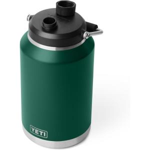 imageYETI Rambler Gallon Jug 20 Vacuum Insulated Leakproof Stainless Steel with MagCap VenomBlack Forest Green