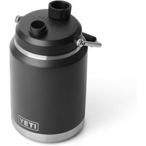 imageYETI Rambler Half Gallon Jug 20 Vacuum Insulated Leakproof Stainless Steel with MagCap VenomBlack