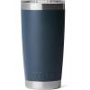 imageYETI Rambler 20 oz Stainless Steel Vacuum Insulated Tumbler wMagSlider LidNavyBadge
