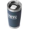 imageYETI Rambler 20 oz Stainless Steel Vacuum Insulated Tumbler wMagSlider LidNavyBadge