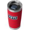 imageYETI Rambler 20 oz Stainless Steel Vacuum Insulated Tumbler wMagSlider LidRedBadge