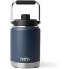 imageYETI Rambler Half Gallon Jug 20 Vacuum Insulated Leakproof Stainless Steel with MagCap Cape TaupeNavy