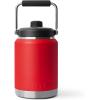 imageYETI Rambler Half Gallon Jug 20 Vacuum Insulated Leakproof Stainless Steel with MagCap Cape TaupeRescue Red