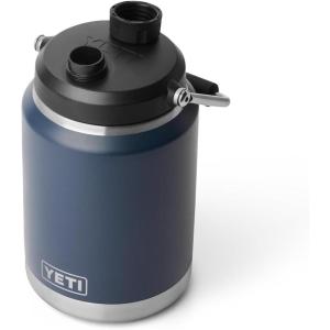 imageYETI Rambler Half Gallon Jug 20 Vacuum Insulated Leakproof Stainless Steel with MagCap Cape TaupeNavy