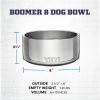 imageYETI Boomer 8 Stainless Steel NonSlip Dog Bowl Holds 64 OuncesSea StoneTextured