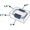 imageYETI Plastic Food Storage Container BPA Free Locking amp Airtight Lid Microwave Freezer and Dishwasher Safe LeakProof Cooler and Thin Ice CompatibleNavy  Small
