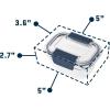 imageYETI Plastic Food Storage Container BPA Free Locking amp Airtight Lid Microwave Freezer and Dishwasher Safe LeakProof Cooler and Thin Ice CompatibleSeafoam  Small
