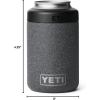 imageYETI Rambler 12 oz Colster Can Insulator for Standard Size Cans RedNavyBadgeBlack StoneTextured No Can Insert